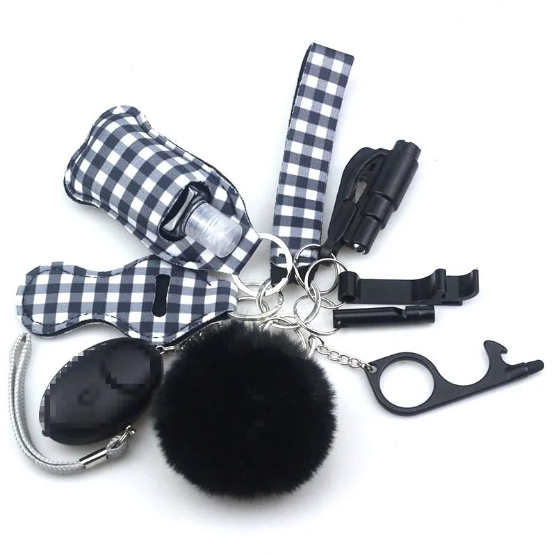 Safety Tools 10-Piece Self Defense Keychain Set