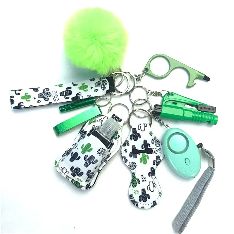 Safety Tools 10-Piece Self Defense Keychain Set