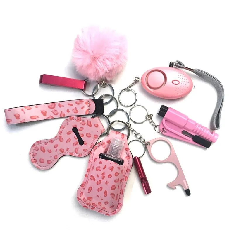 Safety Tools 10-Piece Self Defense Keychain Set