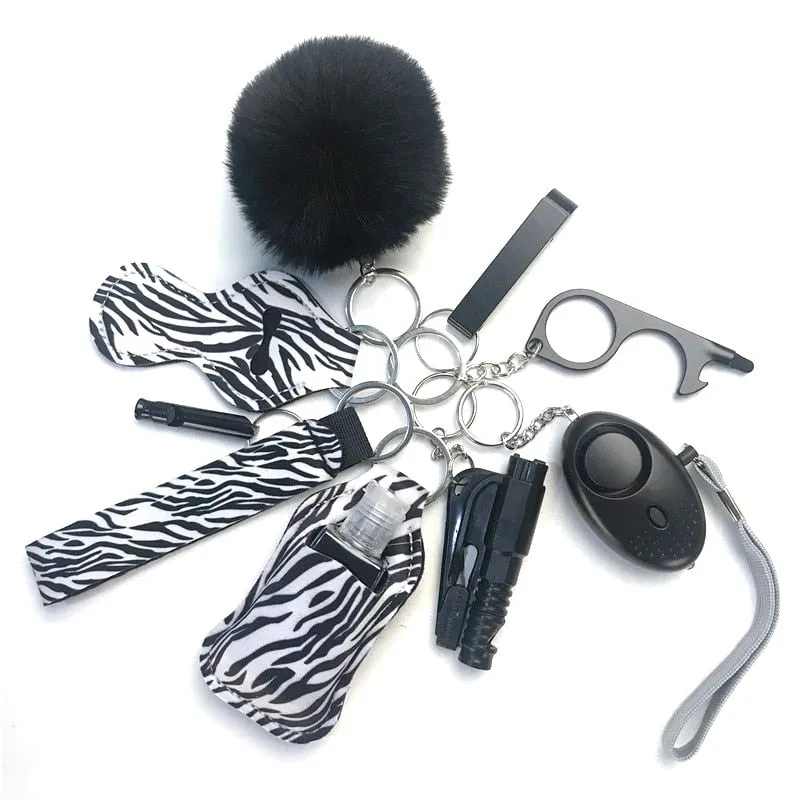 Safety Tools 10-Piece Self Defense Keychain Set