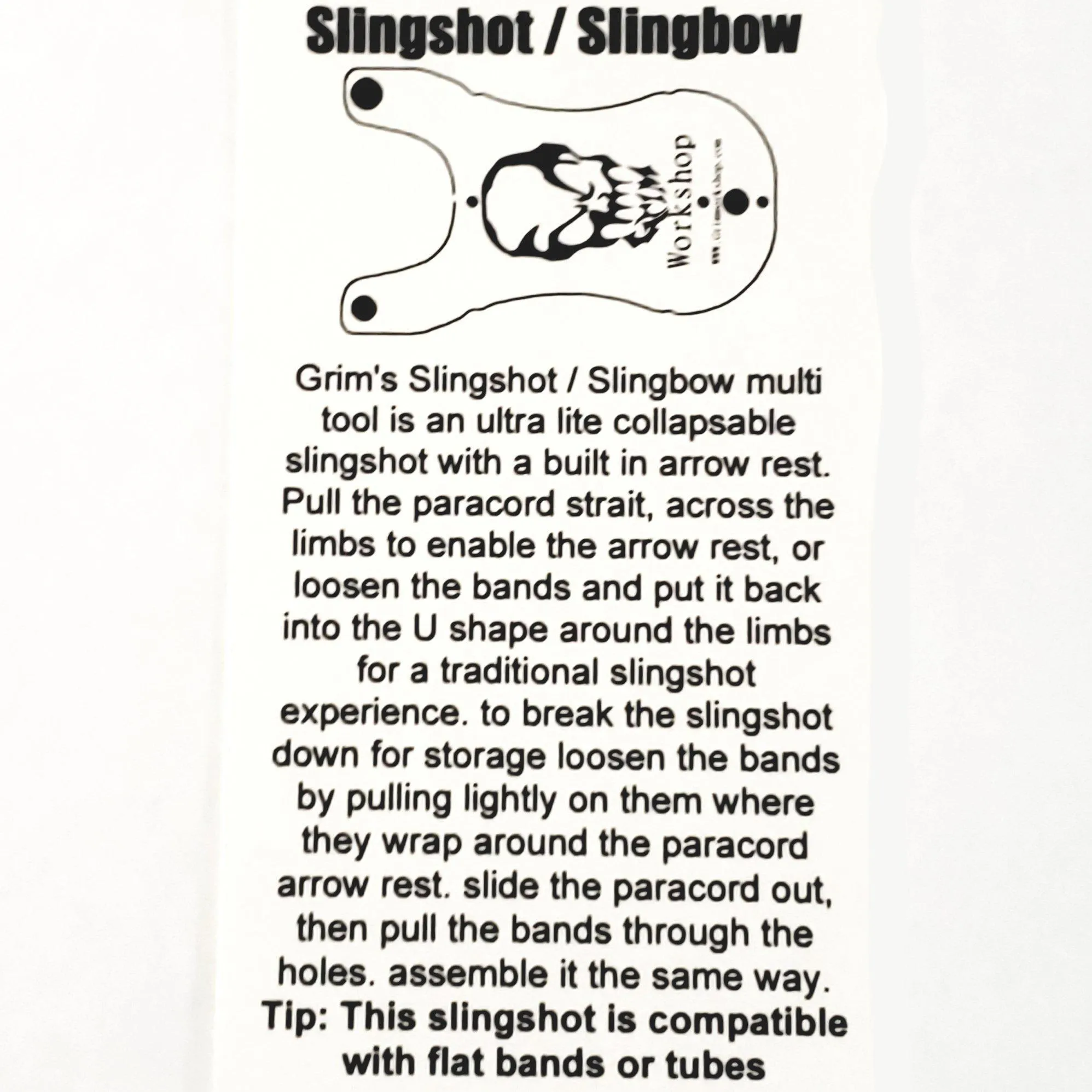 Slingshot Card: Pocket Slingshot Slingbow Hunting Tool