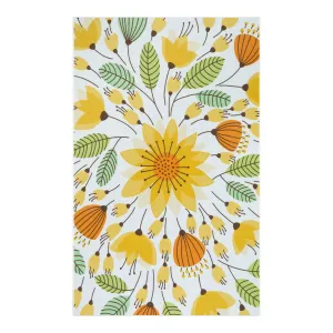 Soleil Floral Yellow Indoor Outdoor Rug