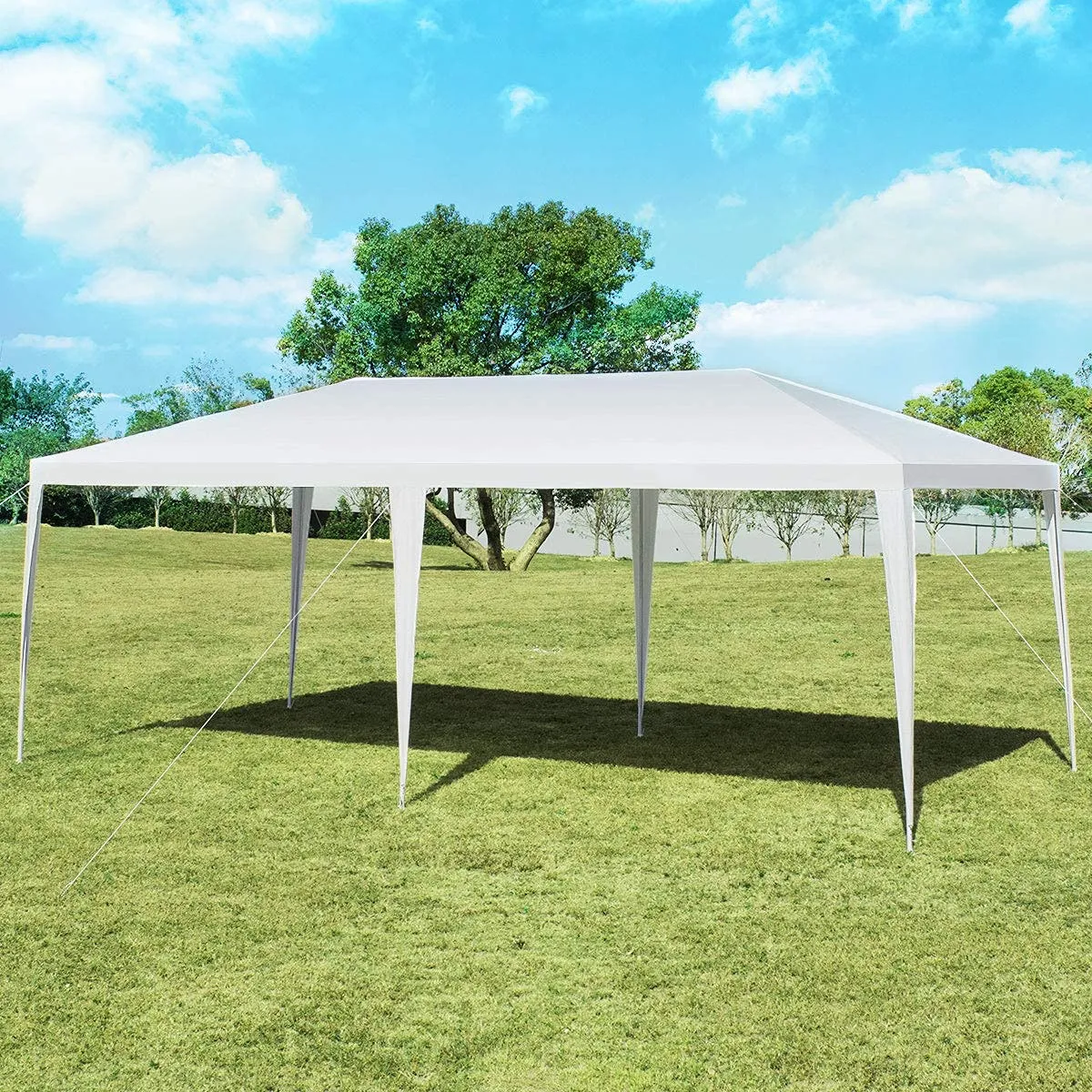 Tangkula 10 x 20 Feet Canopy Tent, Waterproof Wedding Canopy with Wind Rope, Outdoor Shelter Pavilion for Parties