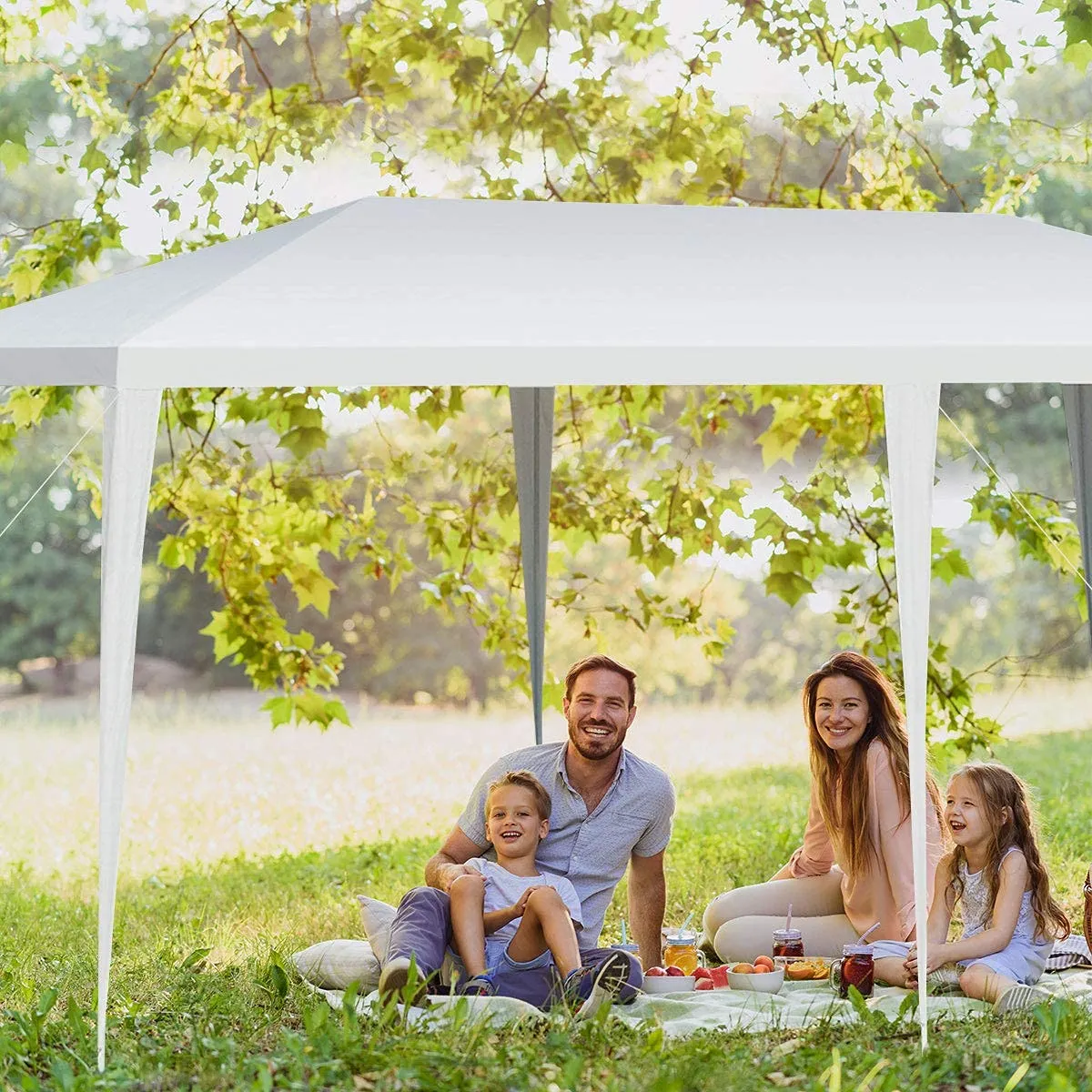 Tangkula 10 x 20 Feet Canopy Tent, Waterproof Wedding Canopy with Wind Rope, Outdoor Shelter Pavilion for Parties