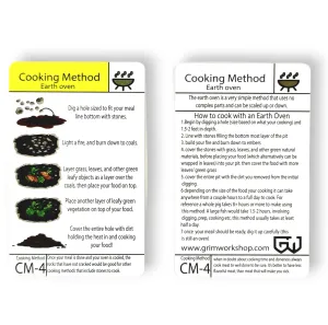 Tip Card CM-4: Campfire Cooking DIY Earthen Oven