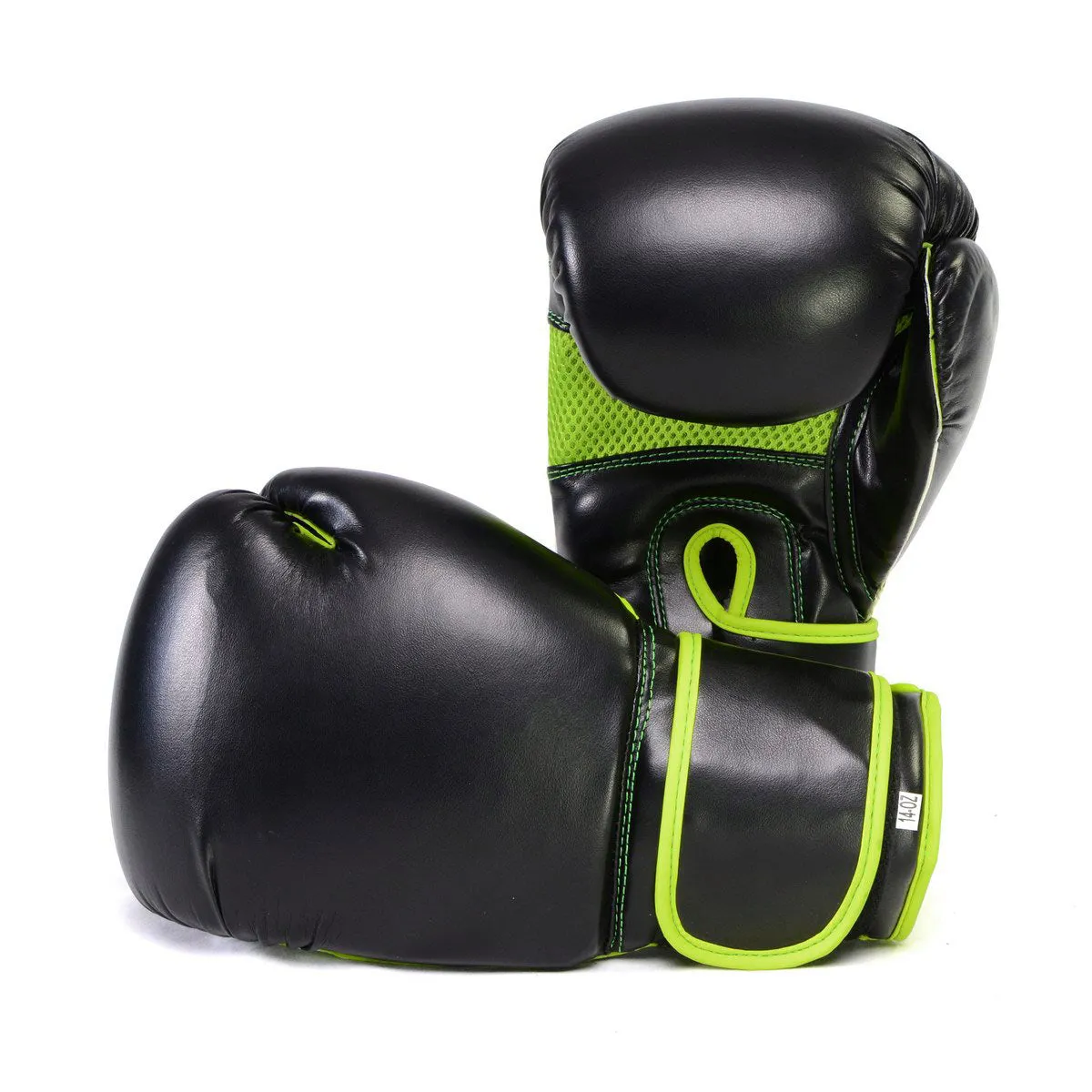 X-Fitness XF2000 Gel Boxing Kickboxing Punching Bag Gloves-BLK/GREEN